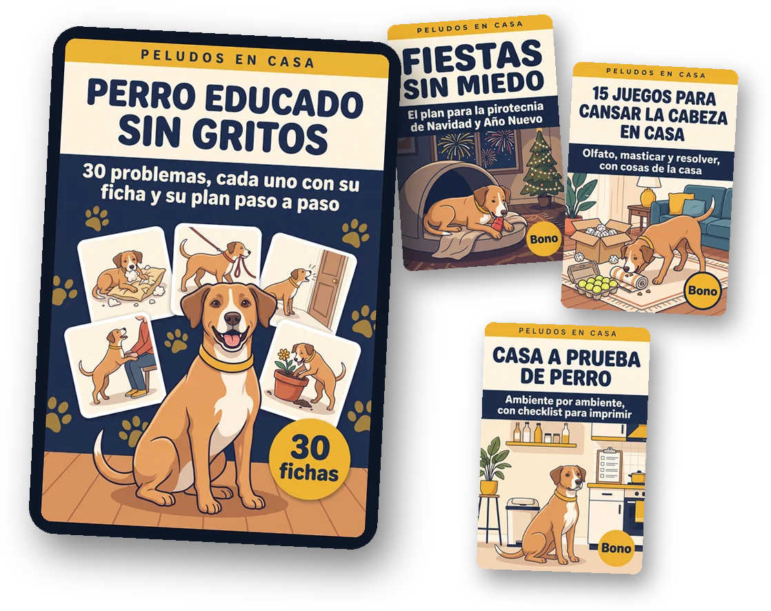 El libro Perro Educado sin Gritos con sus 3 bonos